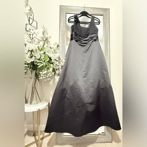 David's Bridal Black Maxi Dress